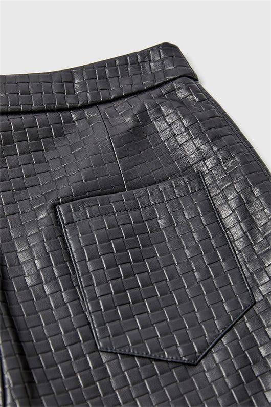 Pantalones Rectos de Ante Premium con Diseño en Relieve - Image 9