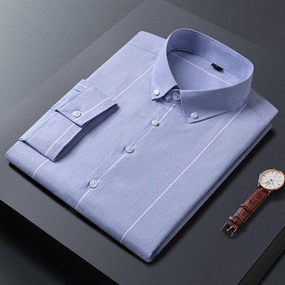 Camisa Rayada para Hombre Estilo Verano Tela Ligera - Image 12
