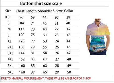 Camisa Casual de Playa Estilo Asiático con Estampado 3D Digital para Hombre - Image 7
