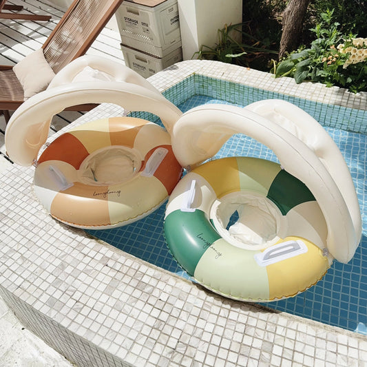 Flotador Anillo Parasol para Piscina con Pedestal