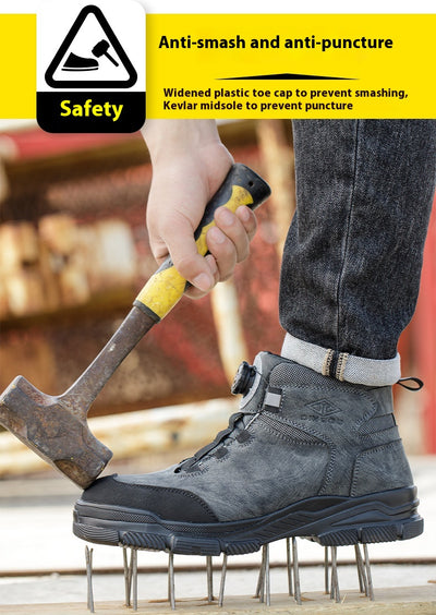 Botas de Seguridad Altas para Hombre - Protección Antiaplastamiento y Antipunción Todo Año - Image 14