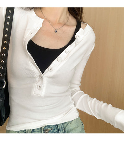 Blusa Interior Ajustada de Manga Larga Pure Desire - Diseño Elegante para Mujer - Image 16