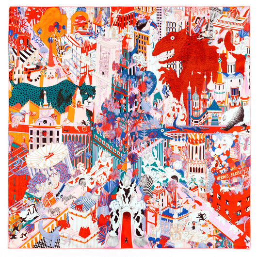 Pañuelo Estampado Selva 90cm - Diseño Artesanal Elegante - Image 9