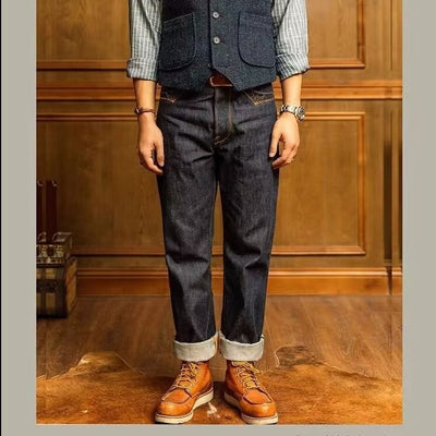 Pantalones Vaqueros Vintage Rectos para Invierno - Image 6