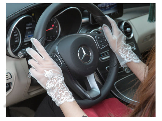 Guantes de Novia con Protección Solar y Encaje Calado - Image 14