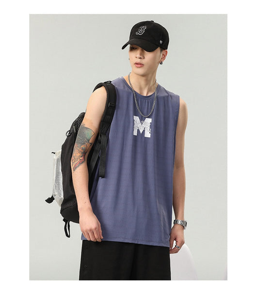 Camiseta Sin Mangas Hombre Estampado Letras - Colección Verano - Image 11