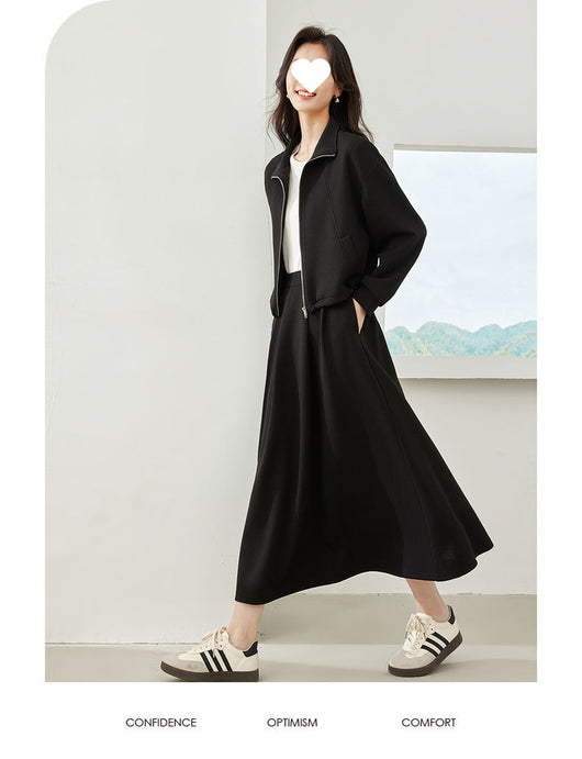 Falda Sastre Casual Verde Guisante para Mujer - Image 23