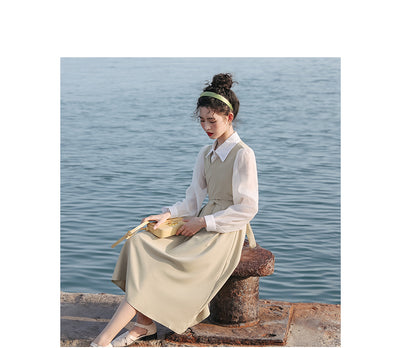 Falda Midi de Diseño Elegante con Detalle de Cobertura - Image 6