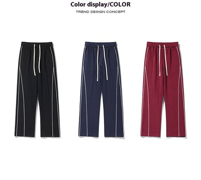 Pantalones de Buzo Hong Kong Cintura Blanca con Cinta - Image 7