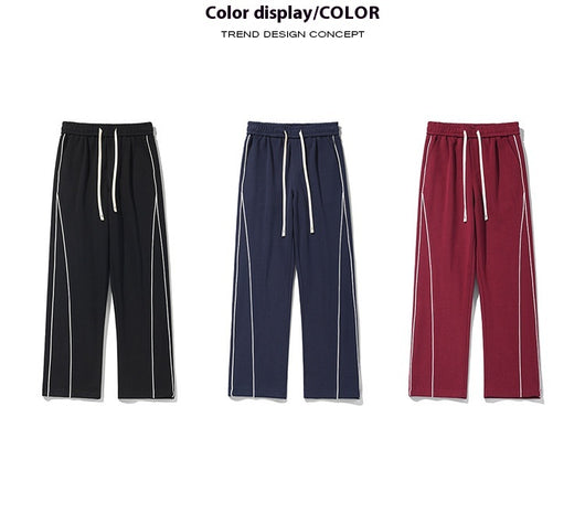 Pantalones de Buzo Hong Kong Cintura Blanca con Cinta - Image 7
