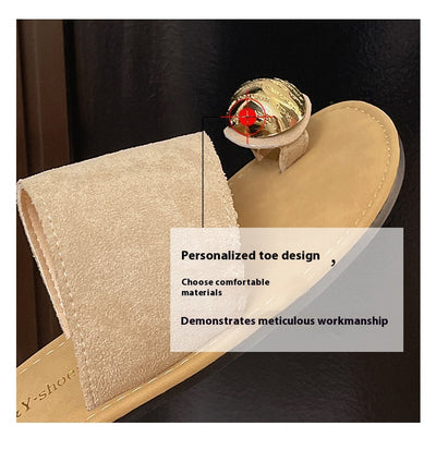 Sandalias Planas Tipo Francés con Punta Abierta para Mujer - Image 29