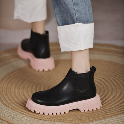 Botas Street Wild de Suela Gruesa y Punta Redonda - Image 11
