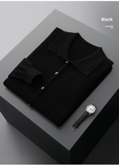 Camisa Interior Clásica de Botones y Color Sólido para Hombre - Image 9