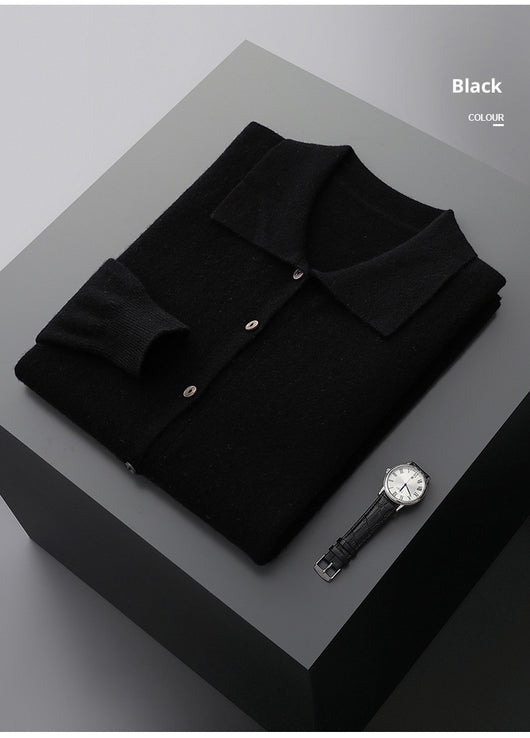 Camisa Interior Clásica de Botones y Color Sólido para Hombre - Image 9