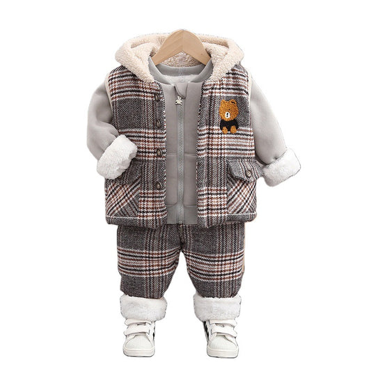 Conjunto de Tres Piezas Infantil Velvet Premium - Image 2