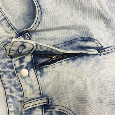 Jeans Slim Fit Azul Marino con Cierre y Rotos Modernos - Image 5