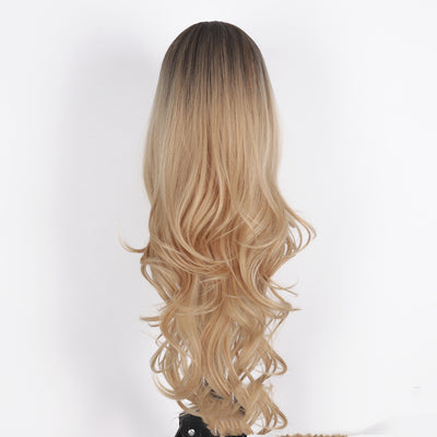 Peluca Larga Rizada con Malla Fina y Cabello Liso - Image 10