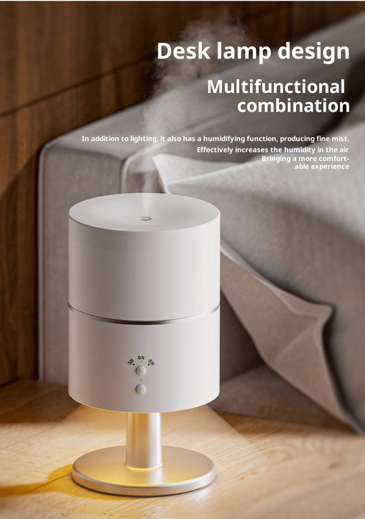 Lámpara de Escritorio con Humidificador y Luz Nocturna Silenciosa - Image 12