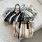 Bolsa Tote de Lona con Asa Simple - Diseño a Rayas con Contraste de Colores