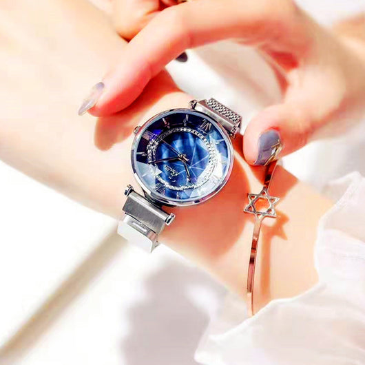 Reloj Mujer Magnético Resistente al Agua con Correa de Malla - Image 11