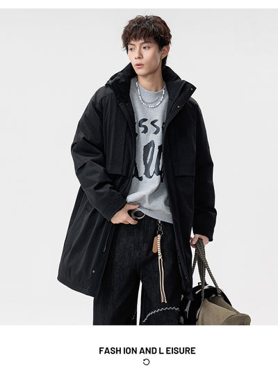 Abrigo Hombre Suelto Impermeable Moderno y Cálido - Image 17