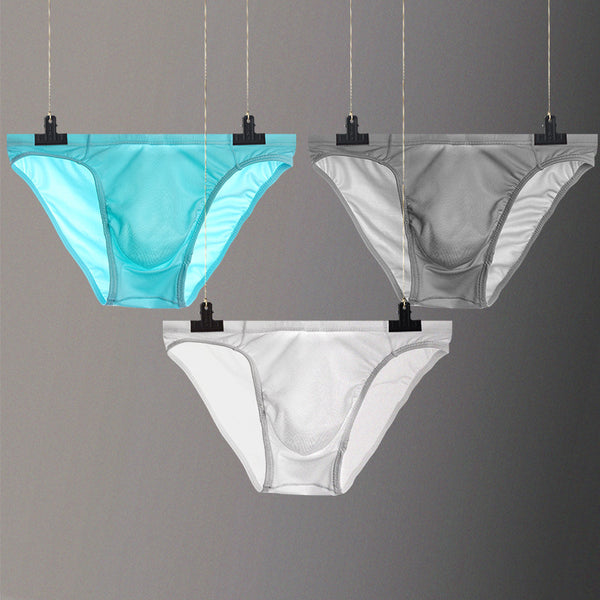 Calzoncillos Triangulares de Seda Helada Transpirables para Hombre