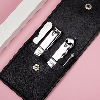Kit Completo de Cuidado Personal: Cortaúñas, Limpiador de Oídos y Herramientas de Pedicura en Acero Inoxidable