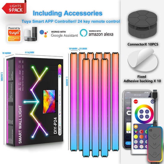 Lámpara LED RGB Inteligente Modular DIY - Iluminación Personalizable para tu Hogar - Image 17
