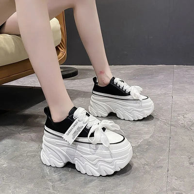 Zapatos Casuales con Suela Elevada y Plataforma Gruesa