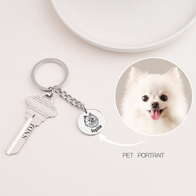 Llavero Personalizado con Foto de Mascota DIY