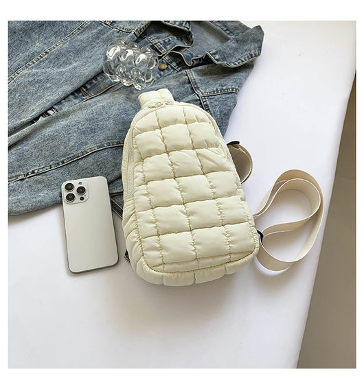 Bolsa Crossbody Acolchada Diamante para Mujer - Diseño Plisado Cloud - Image 29