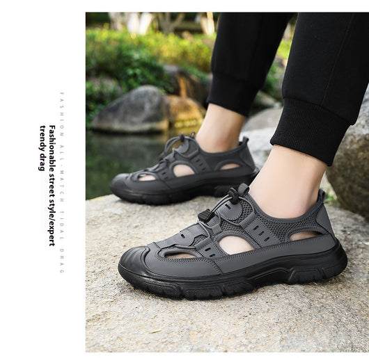 Sandalias Deportivas con Botón Giratorio para Hombre - Comodidad Playa y Casual - Image 22