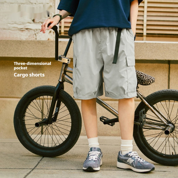 Pantalones Cortos de Trabajo 3D con Bolsillos - Diseño Holgado y Versátil