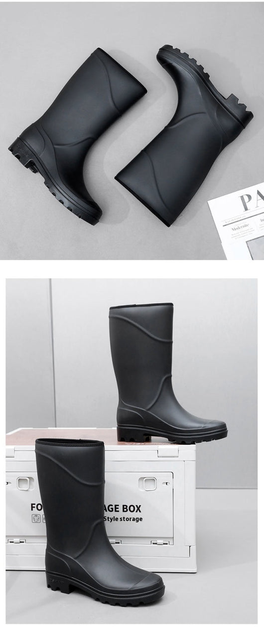 Botas de Lluvia Altas para Construcción - Zapatos Protectores Impermeables Antideslizantes - Image 10