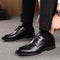 Zapatos Casuales Ejecutivos con Cordones Estilo Coreano Respirable Negro