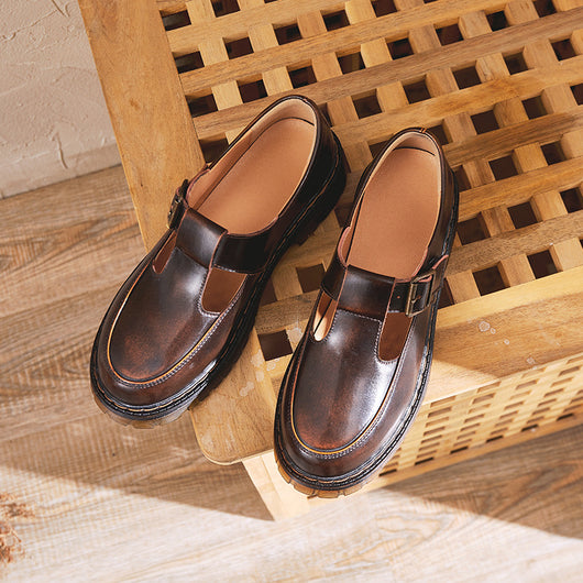 Zapatos Mary Jane Plataforma Punta Redonda con Hebilla Ajustable - Image 9