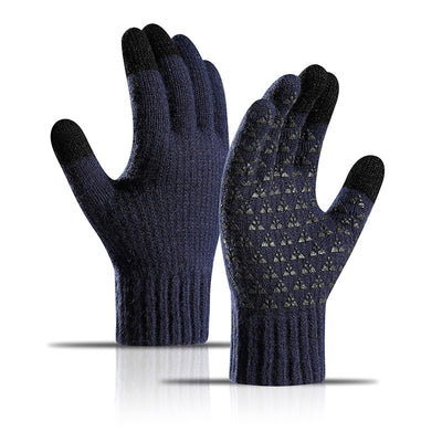 Guantes de Alpaca Tejidos Gruesos con Forro de Terciopelo y Pantalla Táctil para Invierno - Image 6