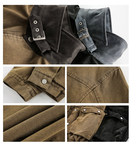 Chaqueta Casual Suelta con Bolsillos Grandes y Costuras Reforzadas - Image 12