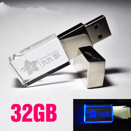 Memoria USB Cristal Cuadrado Elegante para el Hogar