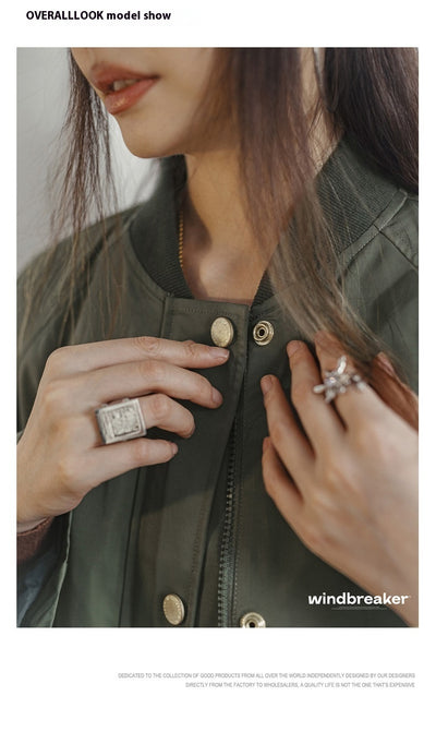 Abrigo Trench Oversize Verde Oliva con Bolsillos - Image 17