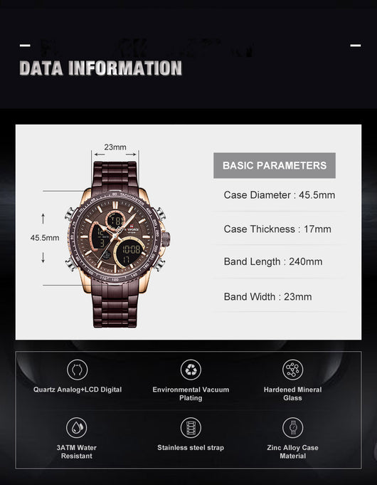 Reloj de Cuarzo Electrónico para Hombre - Image 47