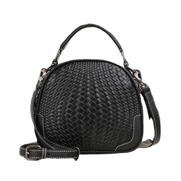 Bolso de Cuero Genuino Tejido con Asa para el Hombro - Image 5
