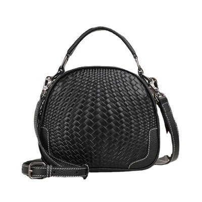 Bolso de Cuero Genuino Tejido con Asa para el Hombro - Image 5