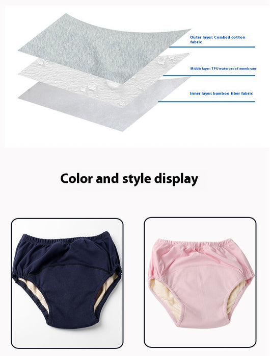 Ropa Interior Unisex a Prueba de Fugas para Adultos, de Algodón Puro y Transpirable - Image 13
