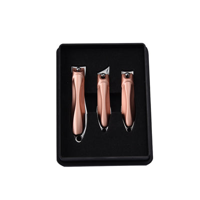 Set de 3 Cortaúñas de Acero Inoxidable Premium - Image 3