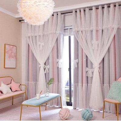 Cortinas Blackout Estrellas Huecas Nórdicas para Dormitorio Infantil - Image 9