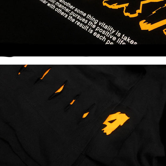 Playera Holgada Hip Hop Street Cuello Redondo para Hombre - Image 11