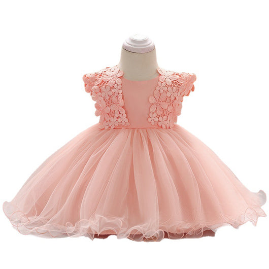 Vestido de Princesa en Encaje y Malla para Niña - Image 5