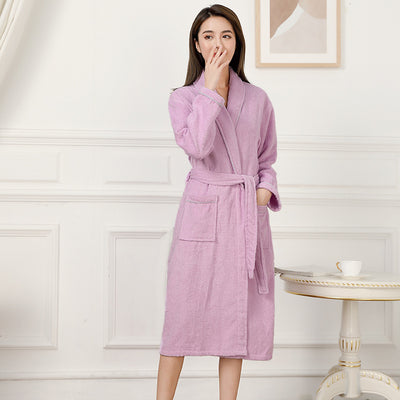 Bata de Toalla Absorbente Unisex - Pijama Cómodo para Hombre y Mujer - Image 9
