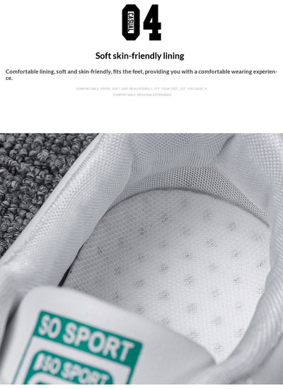 Zapatos Casuales Minimalistas Blancos para Hombre con Suela Plana - Image 10